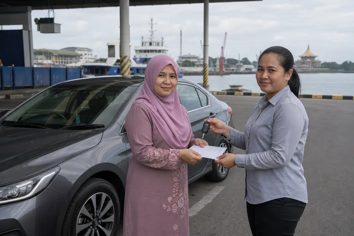 Pemilik kenderaan Malaysia melengkapkan serahan kunci berdokumen
